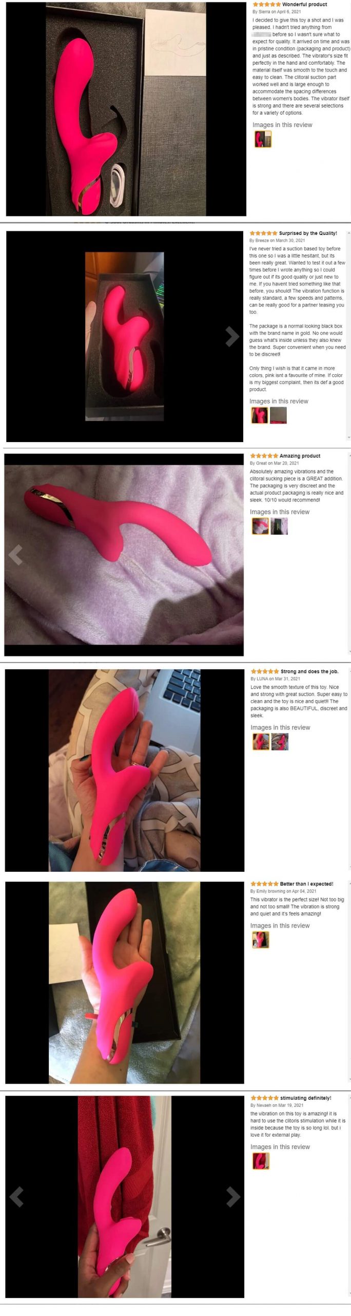 Thrusting Rabbit Vibrator Customer Reviews