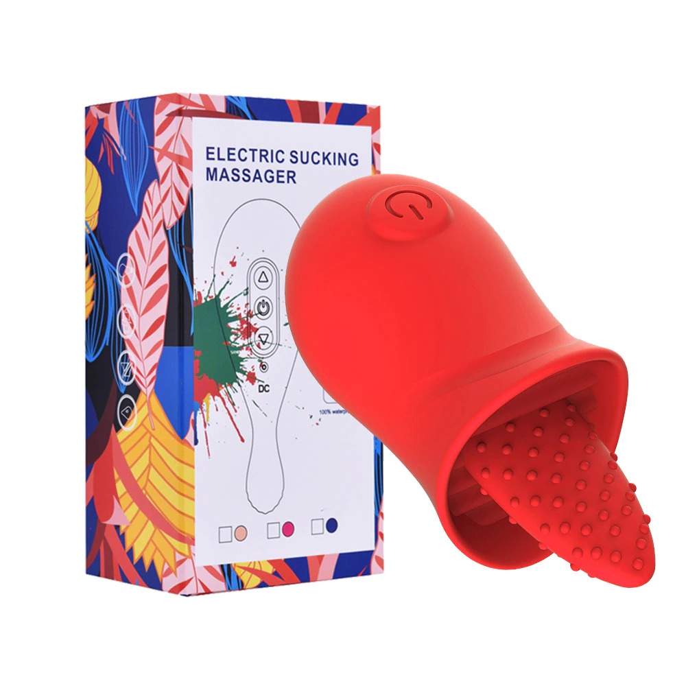adam and eve clit licker red color with box