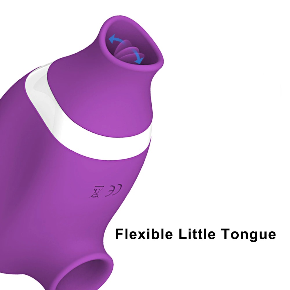 Purple Sucking Rose Vibrator