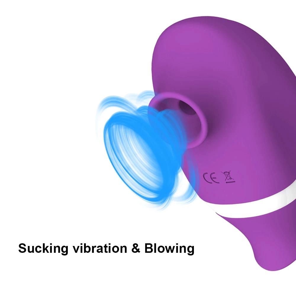 adult rose toy scuking vibration and blowing