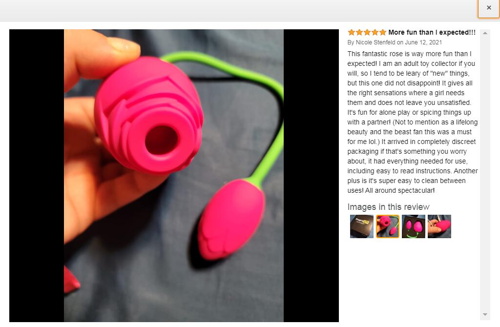 flower sex toy red color review from customer