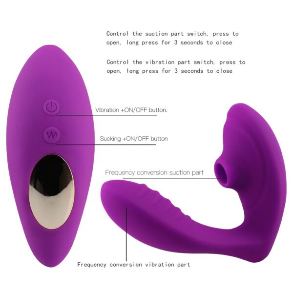 clitoral sucking vibrator operation switch