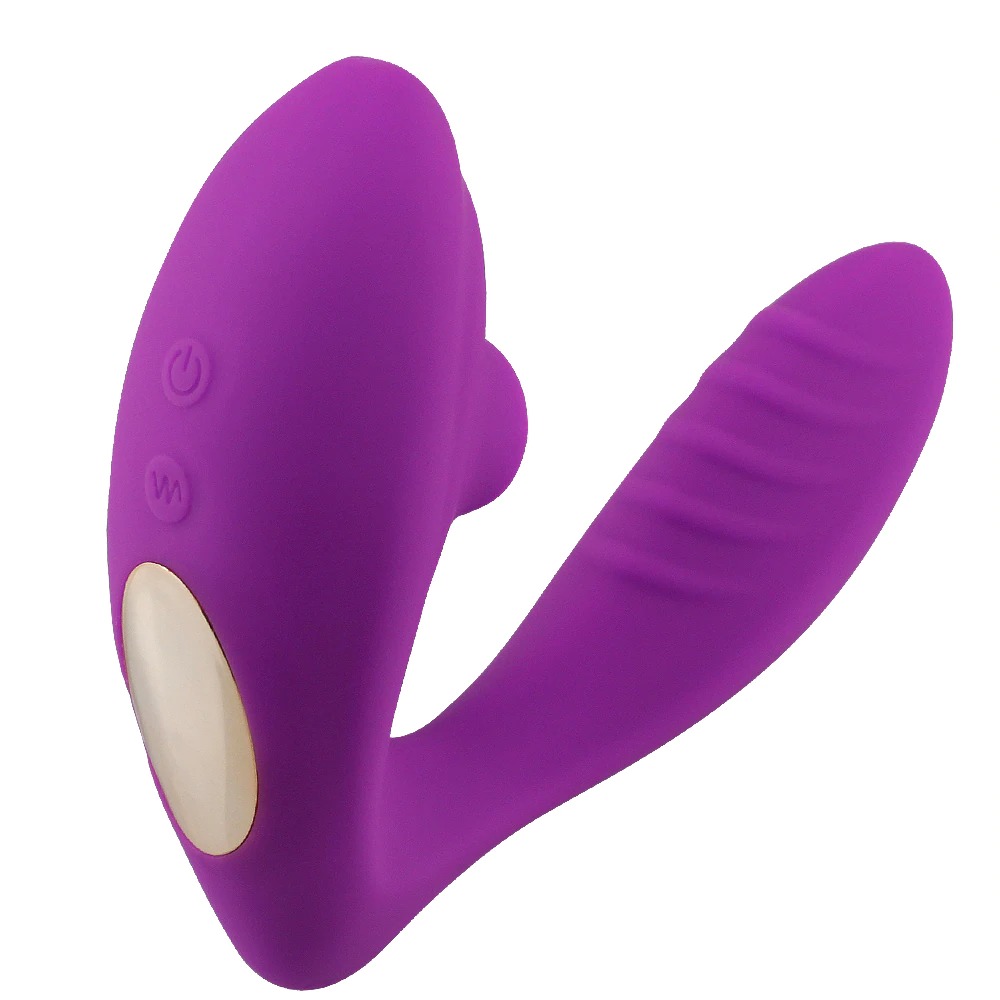 clitoral sucking vibrator purple color front