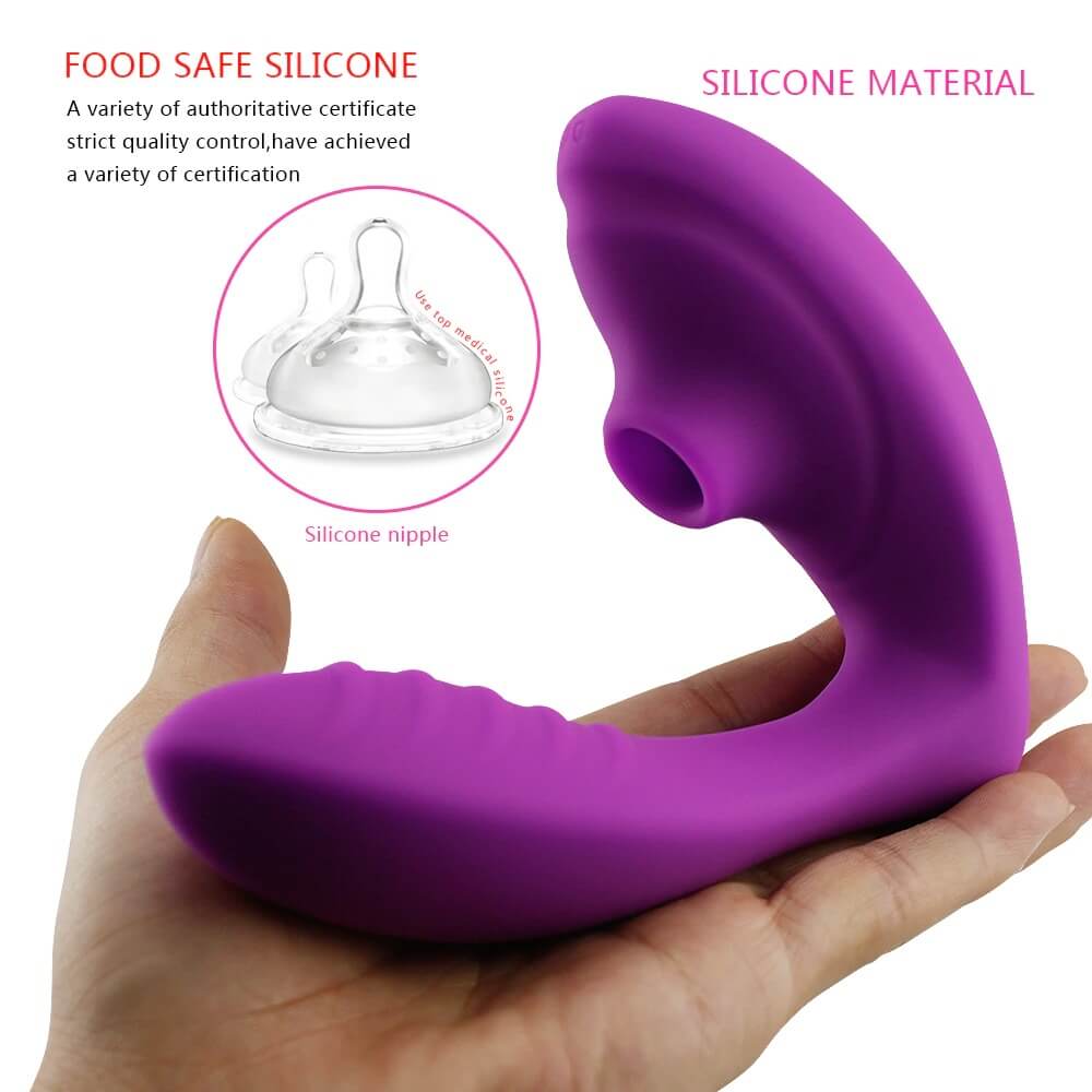 clitoral sucking vibrator used food saff silicone