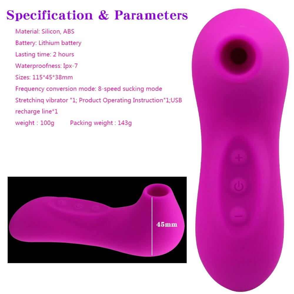 nipple sucker toy specification and parameters