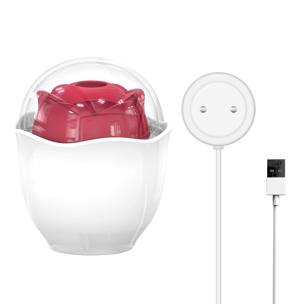 rose flower nipple sucker with usb cable