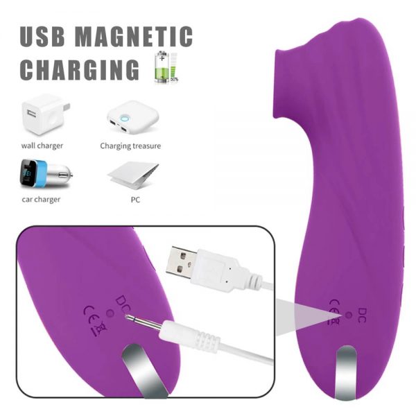 vibrating nipple suckers usb magnetic charging