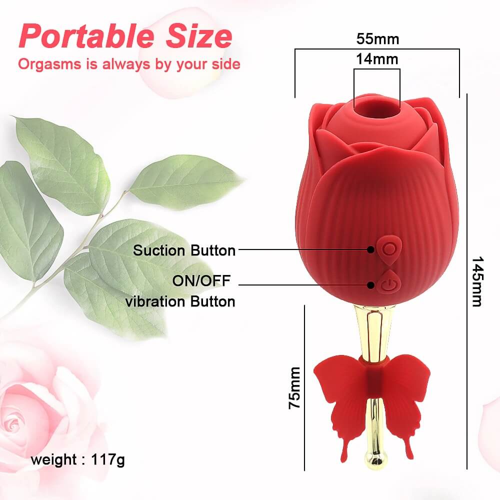 butterfly rose toy size portable
