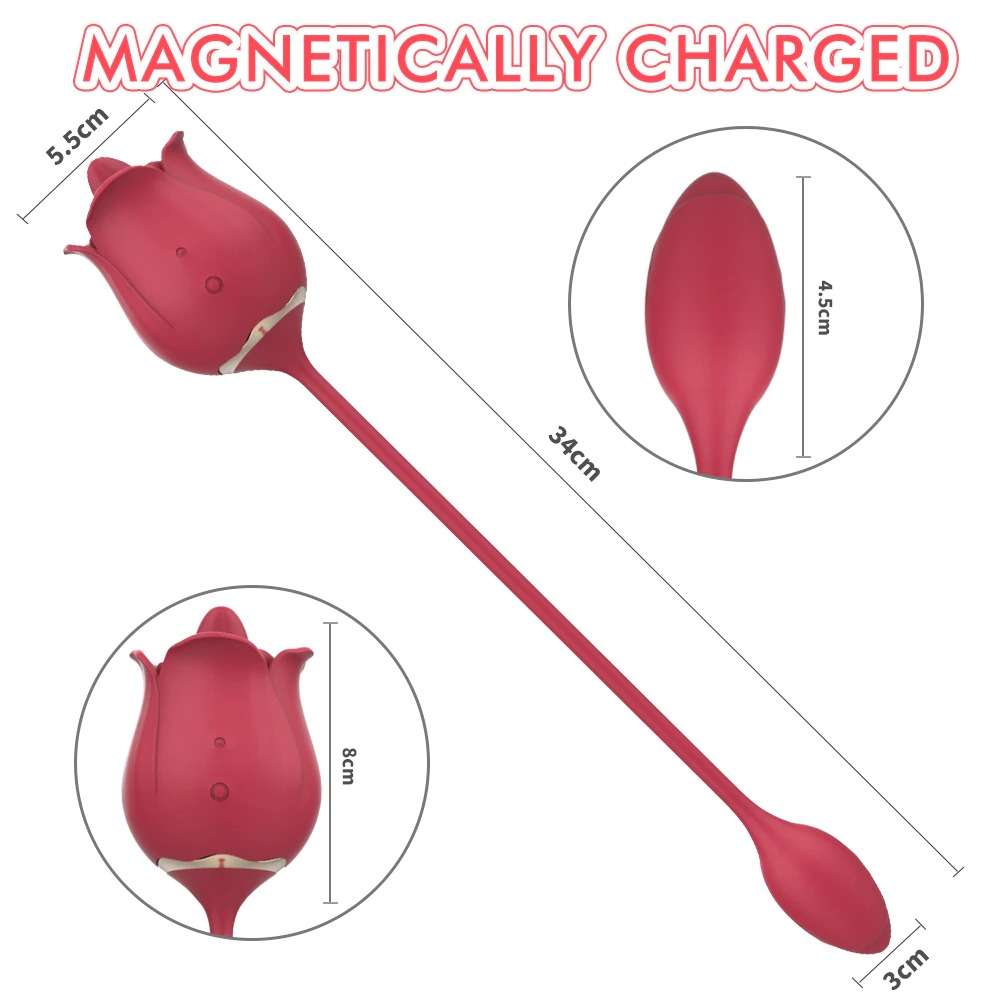 2 in 1 rose toy magnetically charged