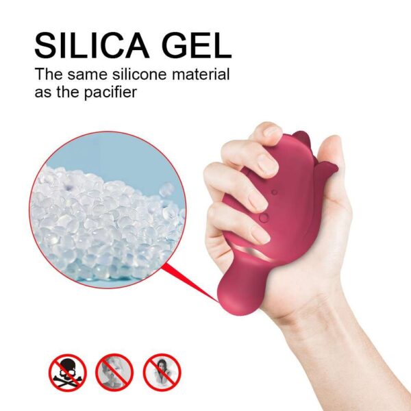 double sided rose toy silica gel
