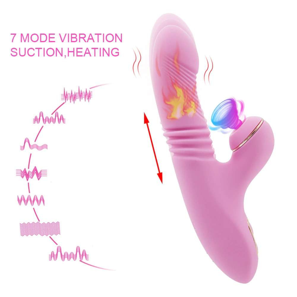 rechargeable rabbit vibrator 7 suction modes