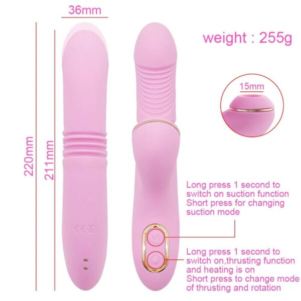 rechargeable rabbit vibrator size and use mothod