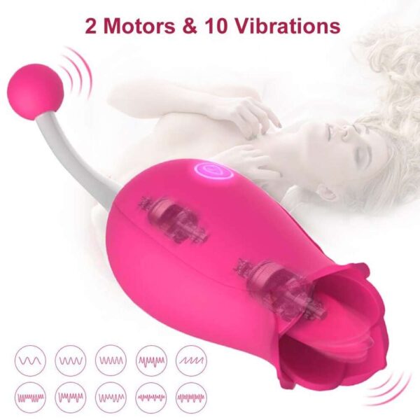 rose clit licker 2 motors and 10 vibrations