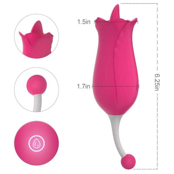 rose clit licker toy size