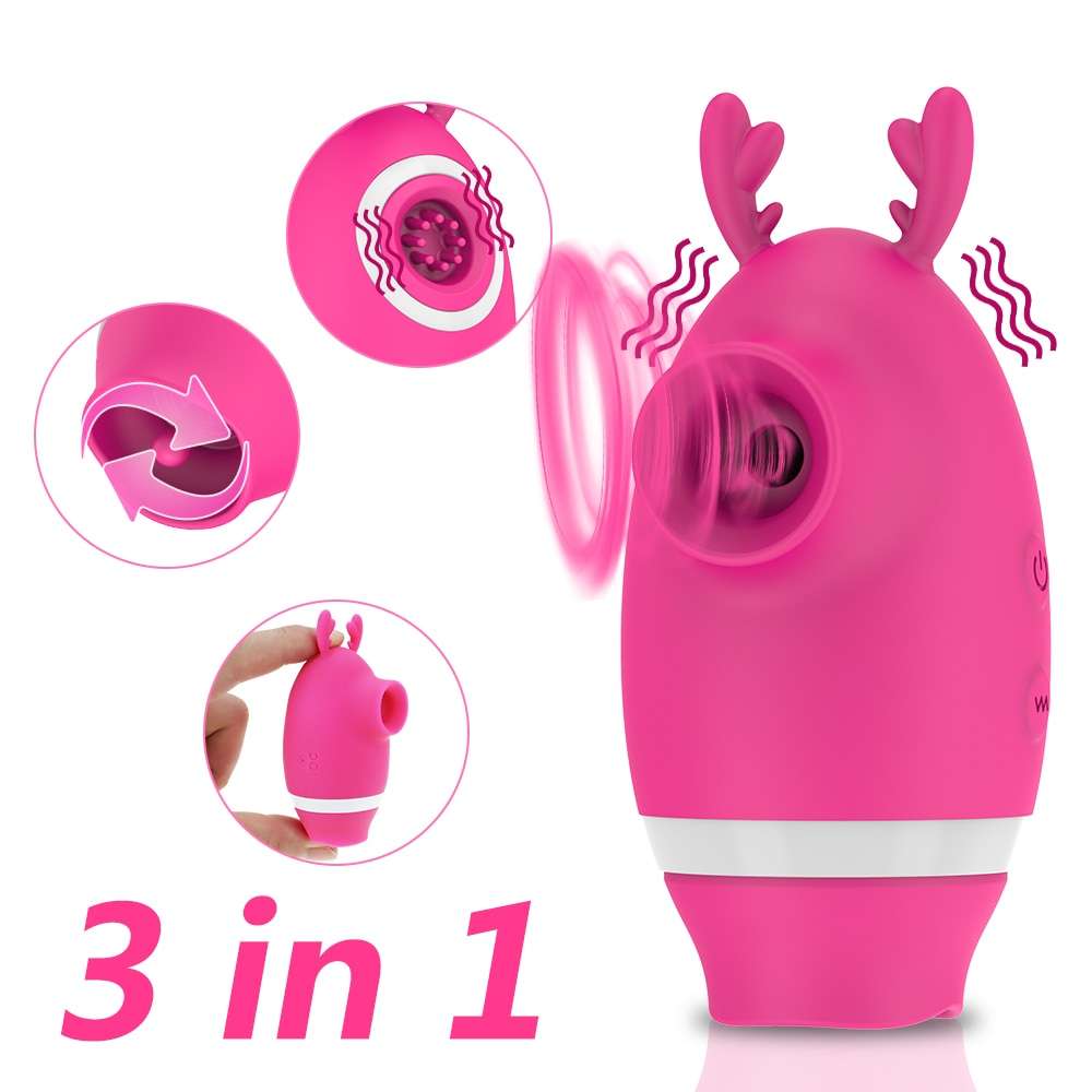 The Rose Toy with Tongue for Women Red-OOTYEMO