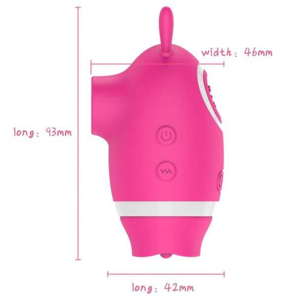 rose oral tongue stimulator size