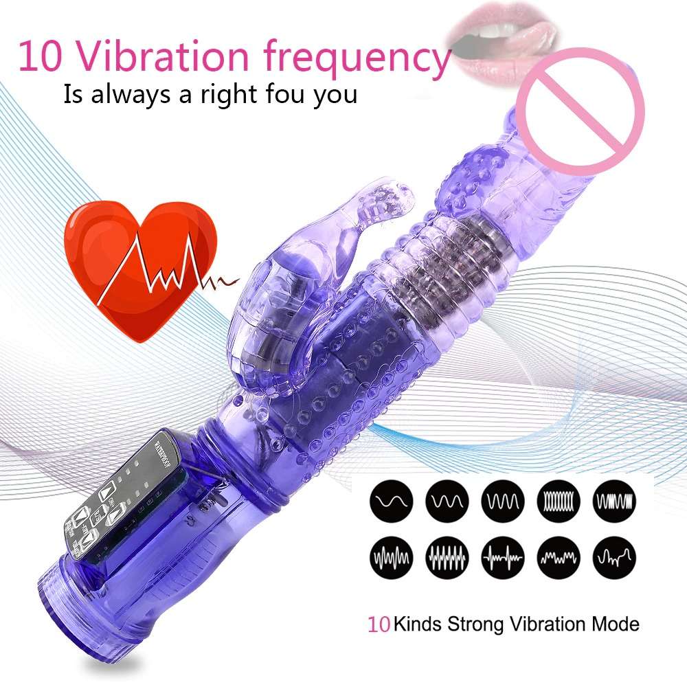 transparent rabbit vibrator 10 viabration mode