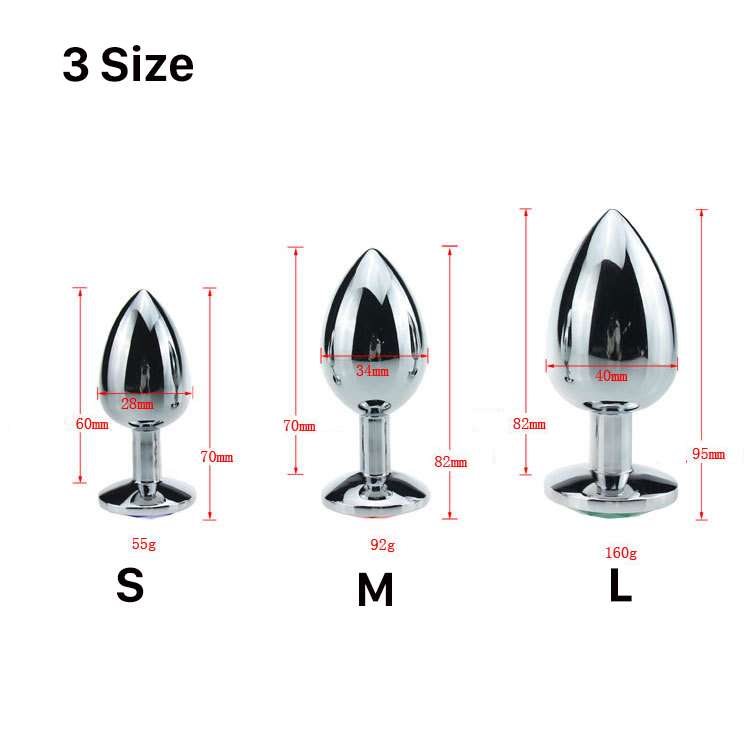 Diamond Anal plug sex toy size