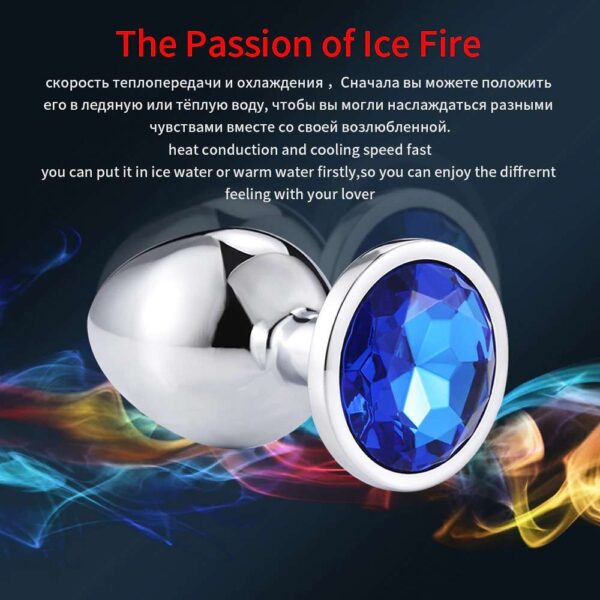 Diamond Anal plug toy bring the passion of ice fire