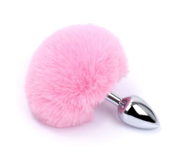 Fox Tail Anal Plug Pink color sex toy