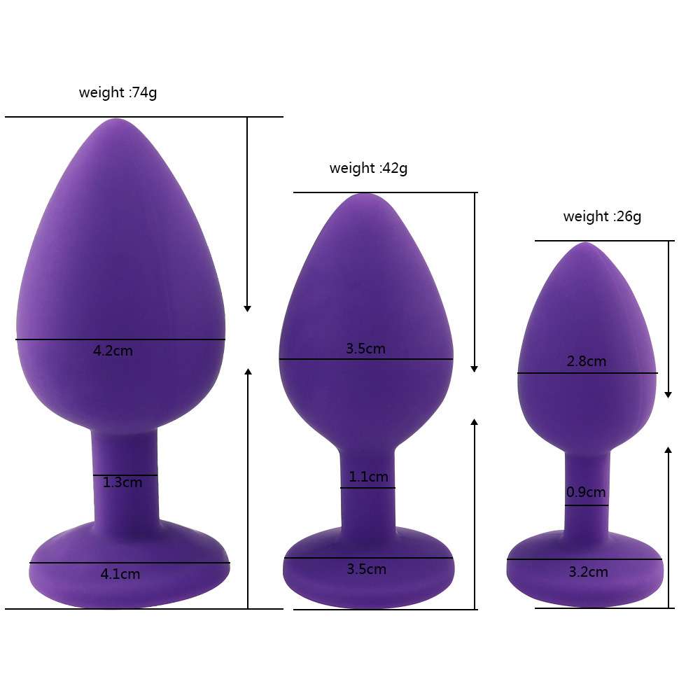 Soft Silicone Anal Butt Plug Massager detail_034