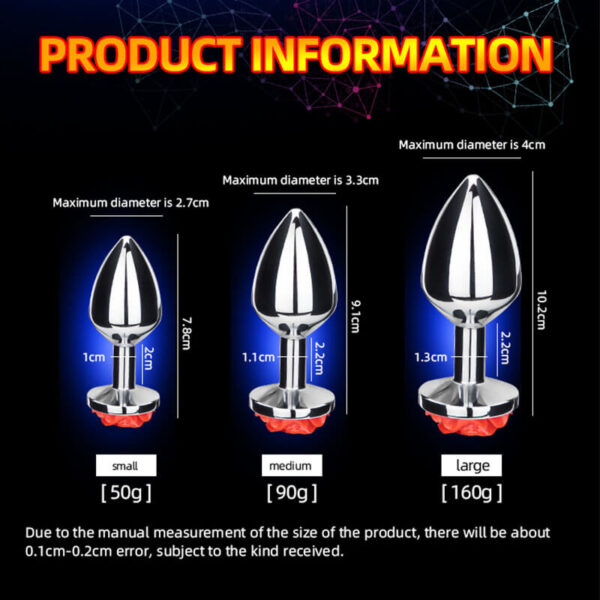 rose butt plug product information