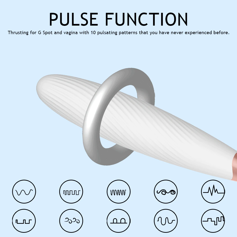 rose toy with tail pulse function thrusting for g spot