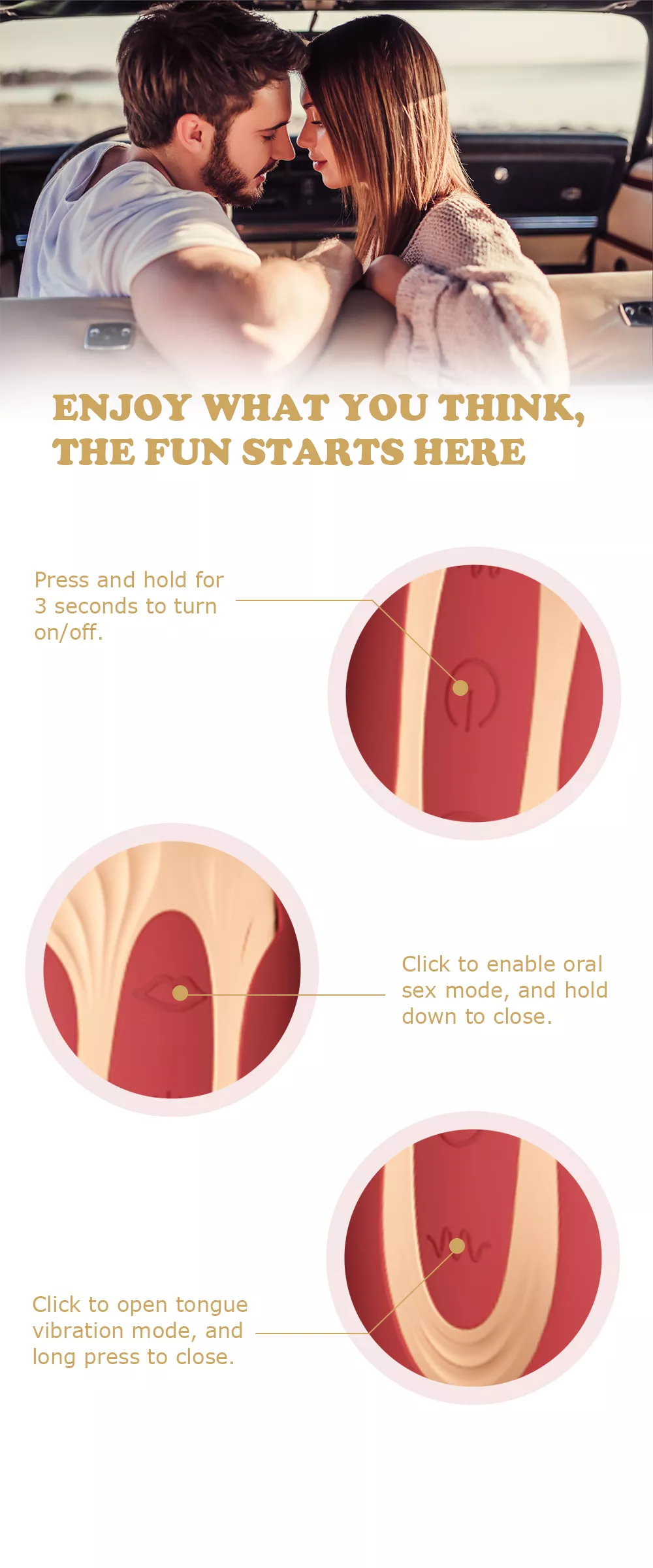 how to use the tongue licking vrbrator