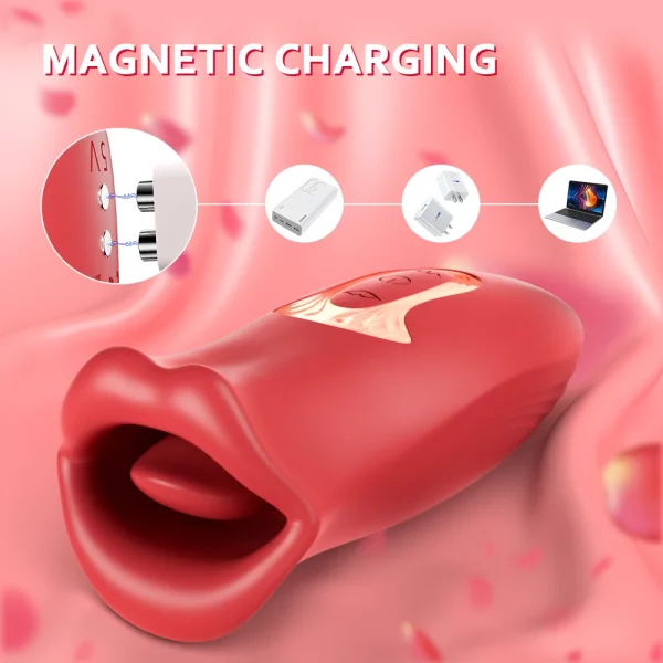 tongue licking vibrator magnetic charging
