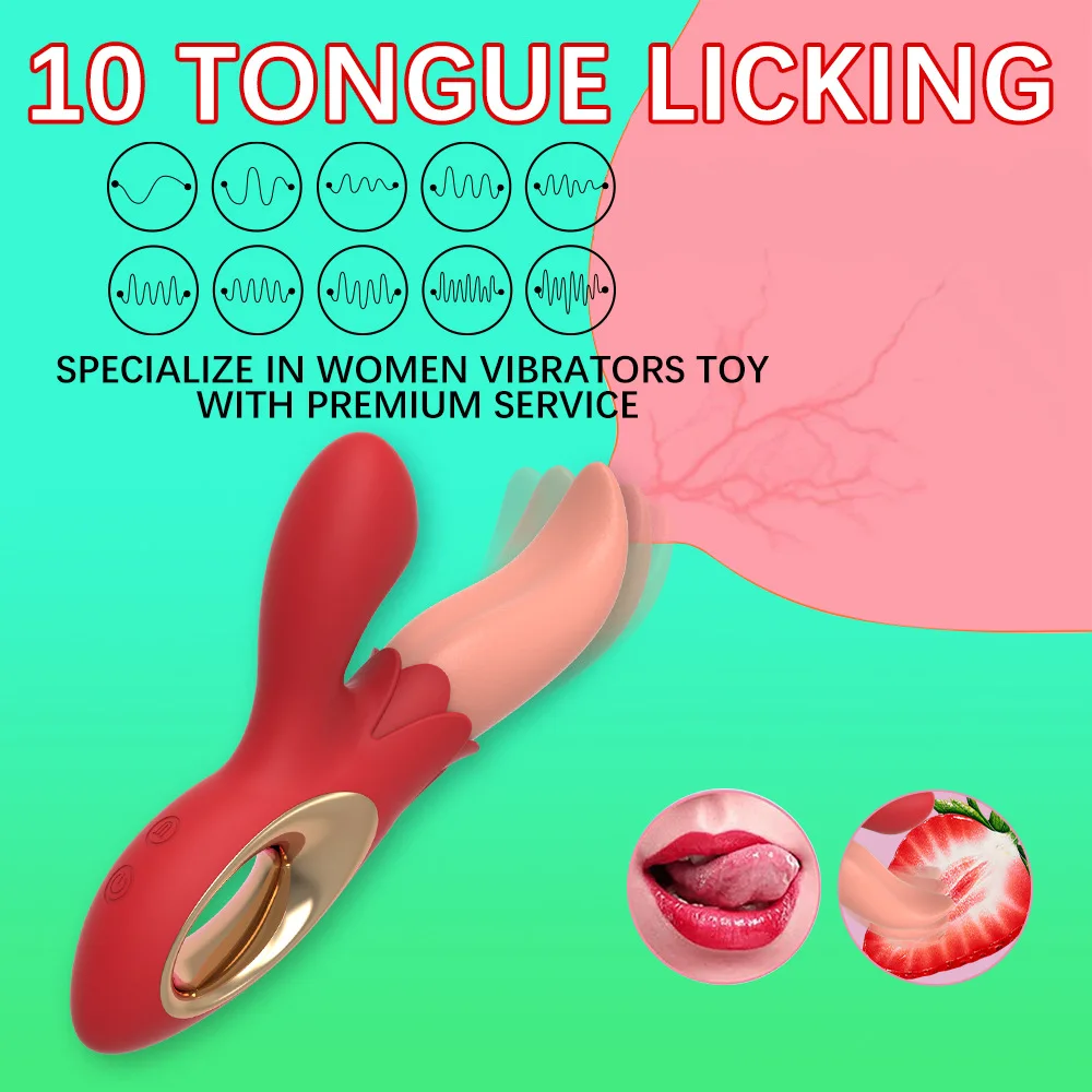 Licking Tongue Clitoris Stimulator | Lick Strike Vibrator For Women - G Spot Massager-3