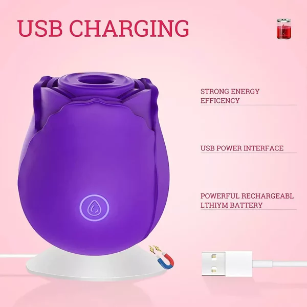 purple rose sex toy usb charging