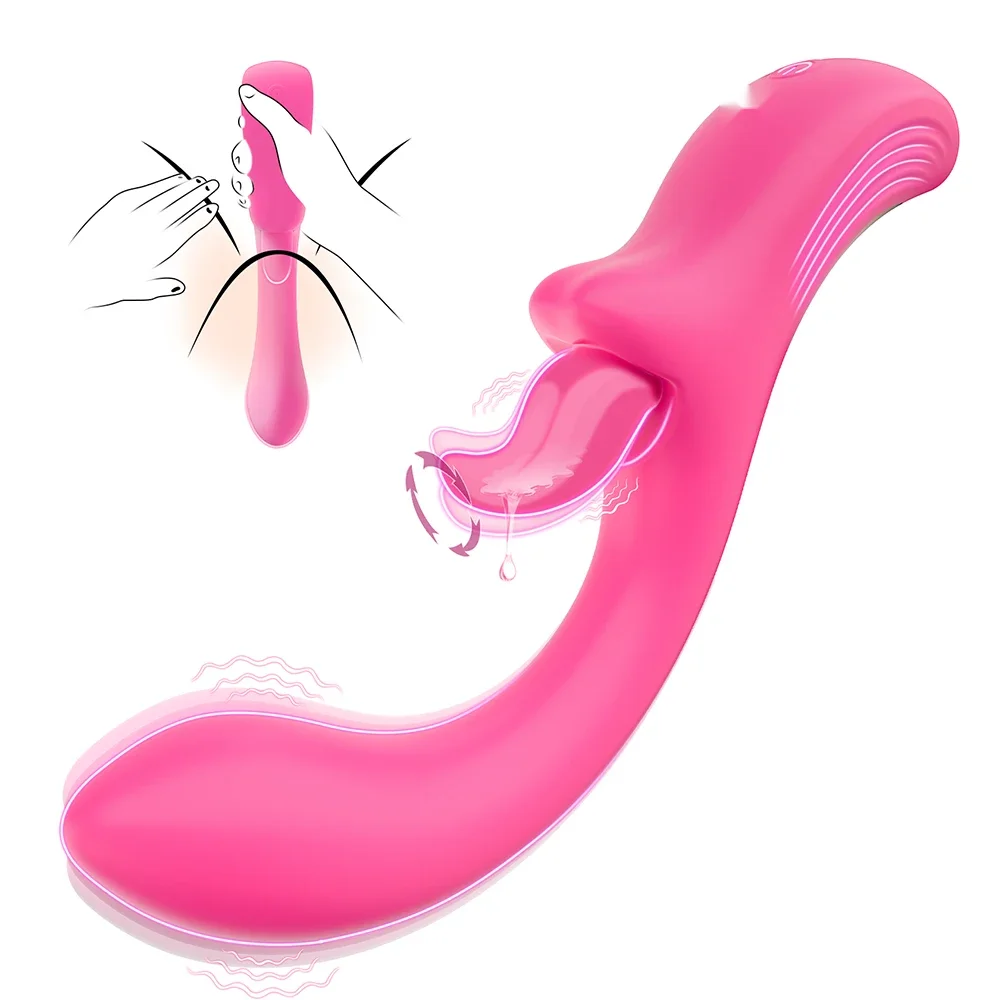 tongue vibrator with simulated oral stimulation